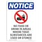 Signmission OSHA Sign, 10" H, Rigid Plastic, No Food Or Drink In Sign With Symbol, Portrait, V-14596 OS-NS-P-710-V-14596 - alternate 1